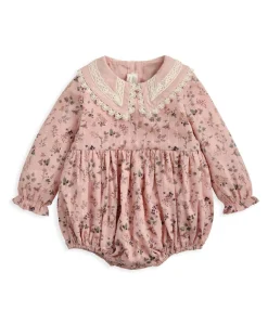 Bramble Print Romper & Tights Set (2 Pieces) - Pink