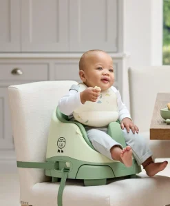 Bug 3-in-1 Floor & Booster Seat with Activity Tray - Eucalyptus