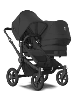 Bugaboo Donkey 5 Double Carrycot & Seat Pushchair - Midnight Black