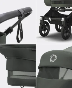 Bugaboo Donkey 5 Mono Complete Pushchair Essential Bundle - Forest Green