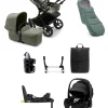 Bugaboo Donkey 5 Mono Complete Pushchair Ultimate Bundle with Maxi-Cosi Pebble 360 Pro² Car Seat & Base - Forest Green