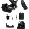 Bugaboo Donkey 5 Mono Complete Pushchair Ultimate Bundle with Maxi-Cosi Pebble 360 Pro² Car Seat & Base - Black