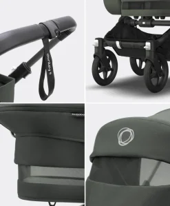 Bugaboo Donkey 5 Mono Complete Pushchair & Carrycot - Forest Green