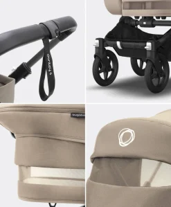 Bugaboo Donkey 5 Twin Pushchair Essential Bundle - Taupe