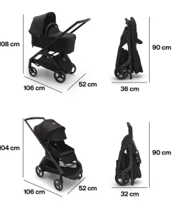 Bugaboo Dragonfly Complete Stroller - Midnight Black