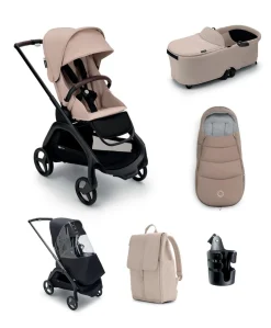 Bugaboo Dragonfly Pushchair Essential Bundle - Taupe