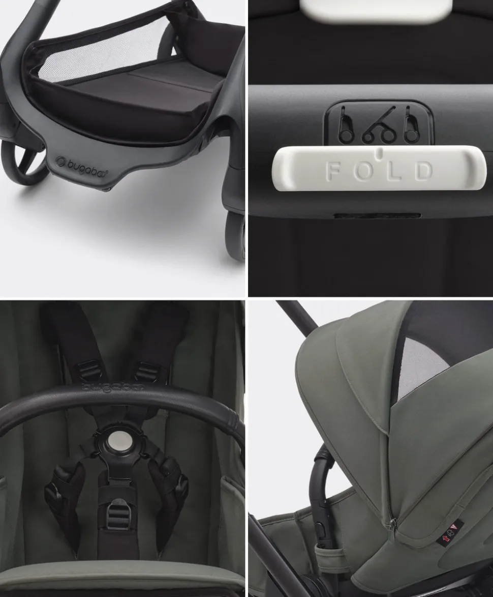 Bugaboo Dragonfly Pushchair Bundle with Maxi-Cosi Pebble 360 Pro² Car Seat & Base - Forest Green