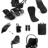 Bugaboo Fox 5 Renew Complete Pushchair Bundle with Cybex Cloud T Car Seat (8 Pieces) - Black
