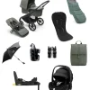 Bugaboo Fox5 Essential 9 Piece Travel System with Maxi-Cosi Pebble 360 Pro2 Car Seat and Family Fix 360 Pro Base - Forest Green