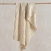 Cable Knit Blanket - Welcome to the World Duckling - Cream