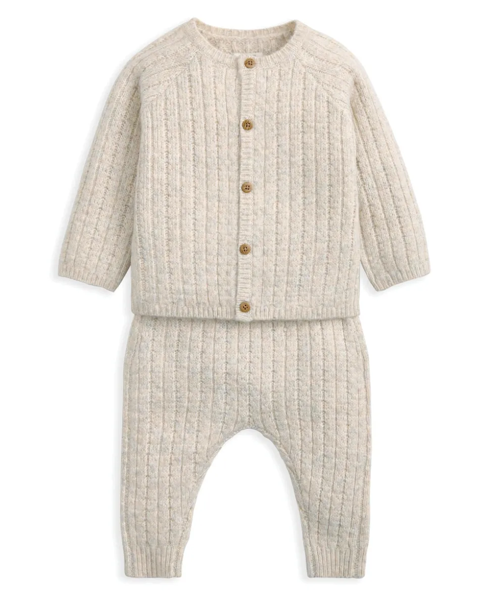 Cable Knit Top & Bottoms Set (2 Pieces)
