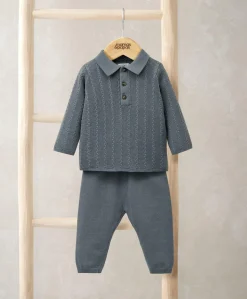 Cable Knit Top & Trousers Set (2 Pieces)