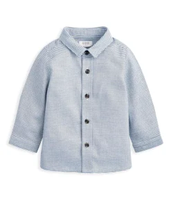 Check Shirt & Blue Cord Trousers Set (2 Pieces)