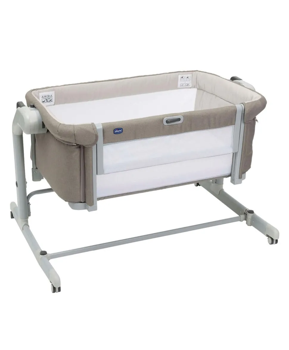 Chicco Next2Me Magic Evo Bedside Crib – Desert Taupe