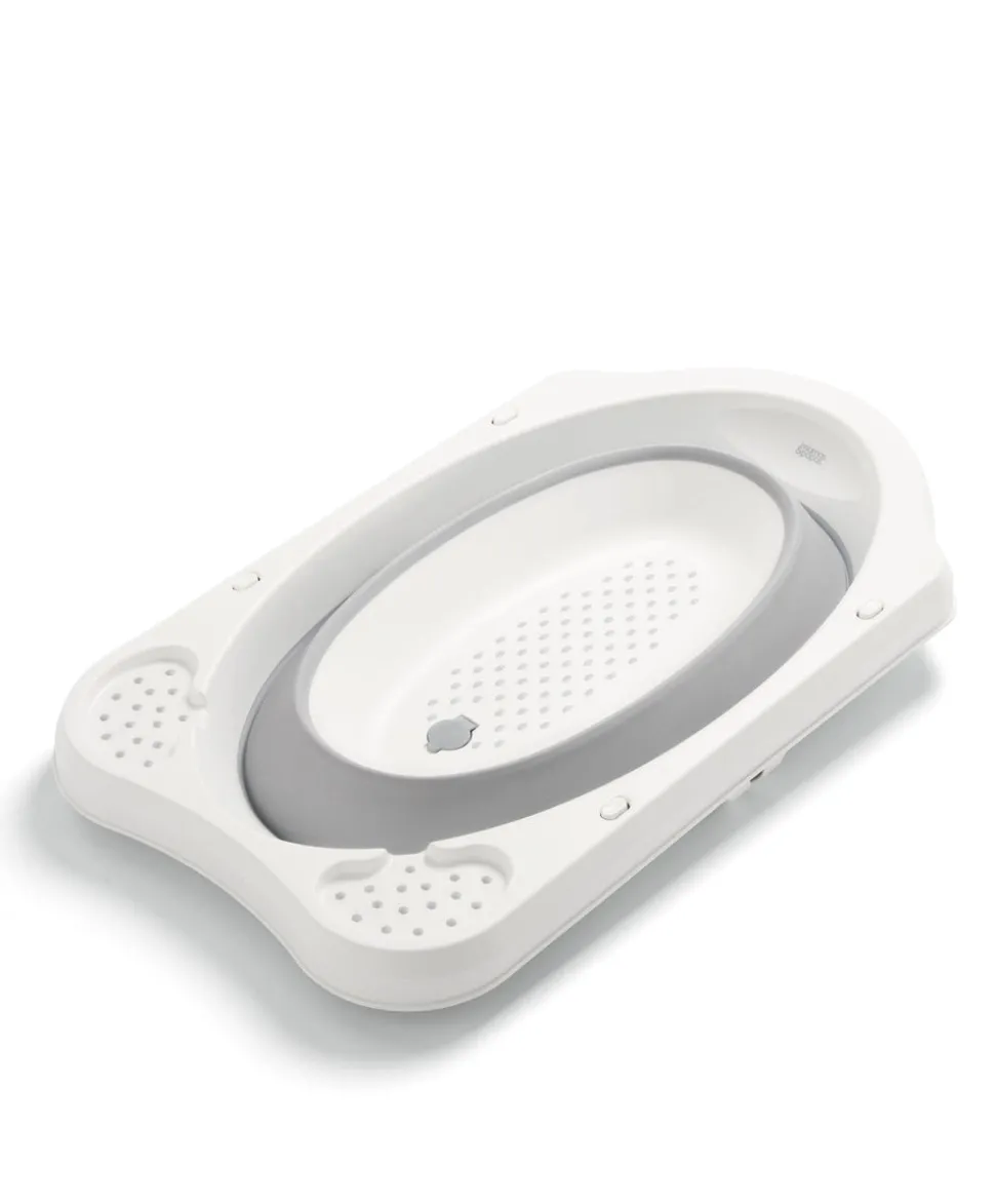 Collapsible Baby Bath – White/Grey