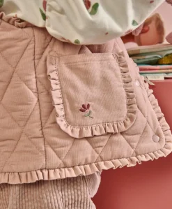 Cord Quilted Gilet – Pink