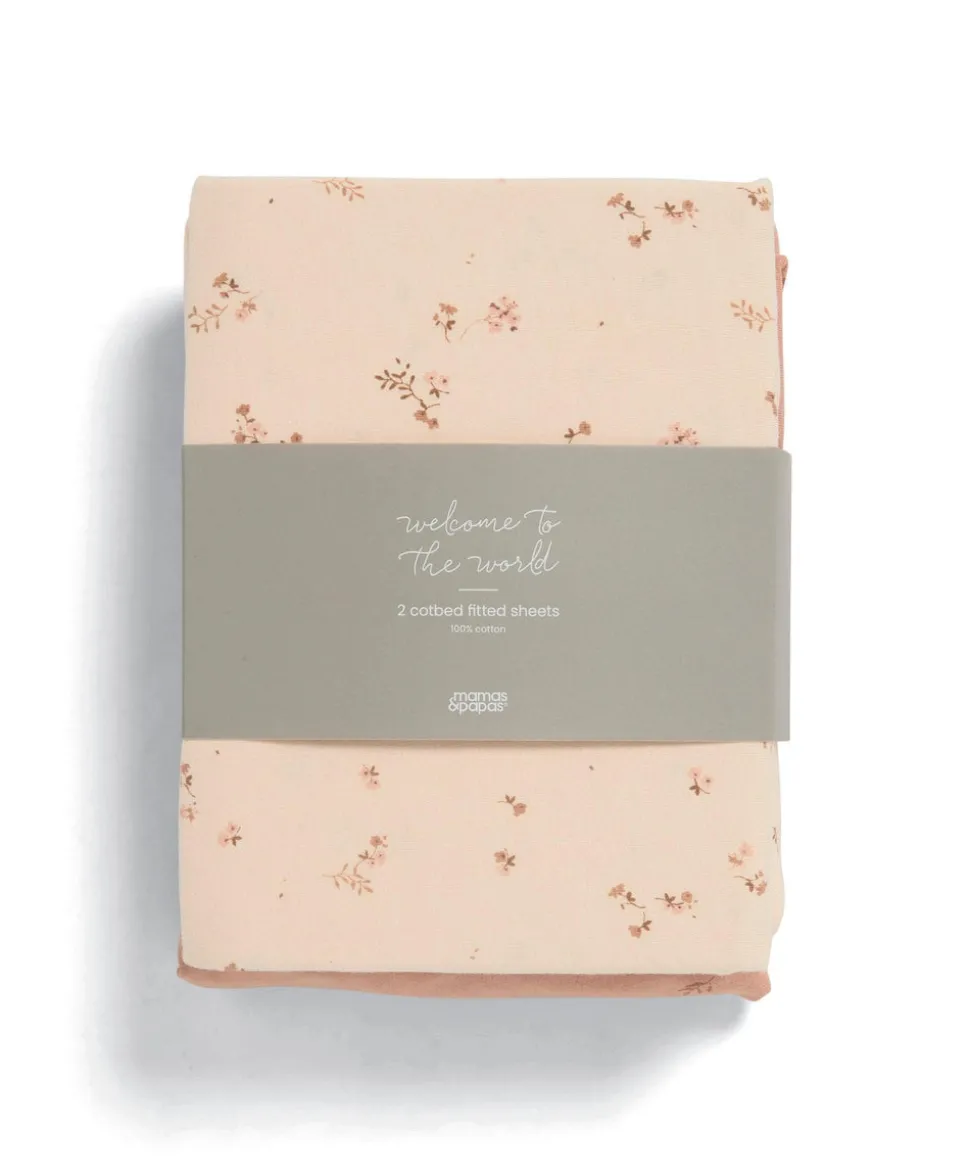 Cotbed Fitted Sheets (2 Pack) – Welcome to the World Wildflower
