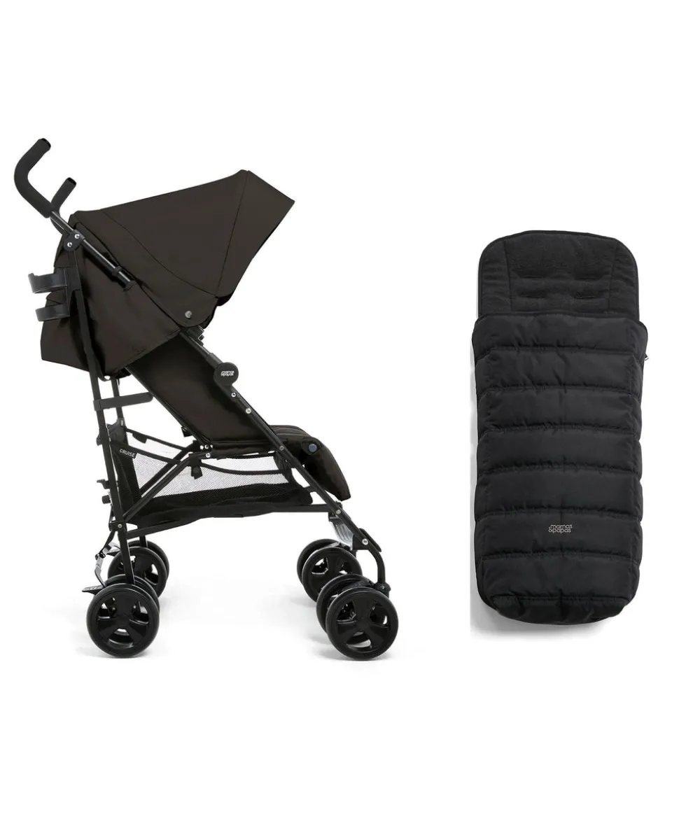 Cruise Buggy & Footmuff Bundle - Black