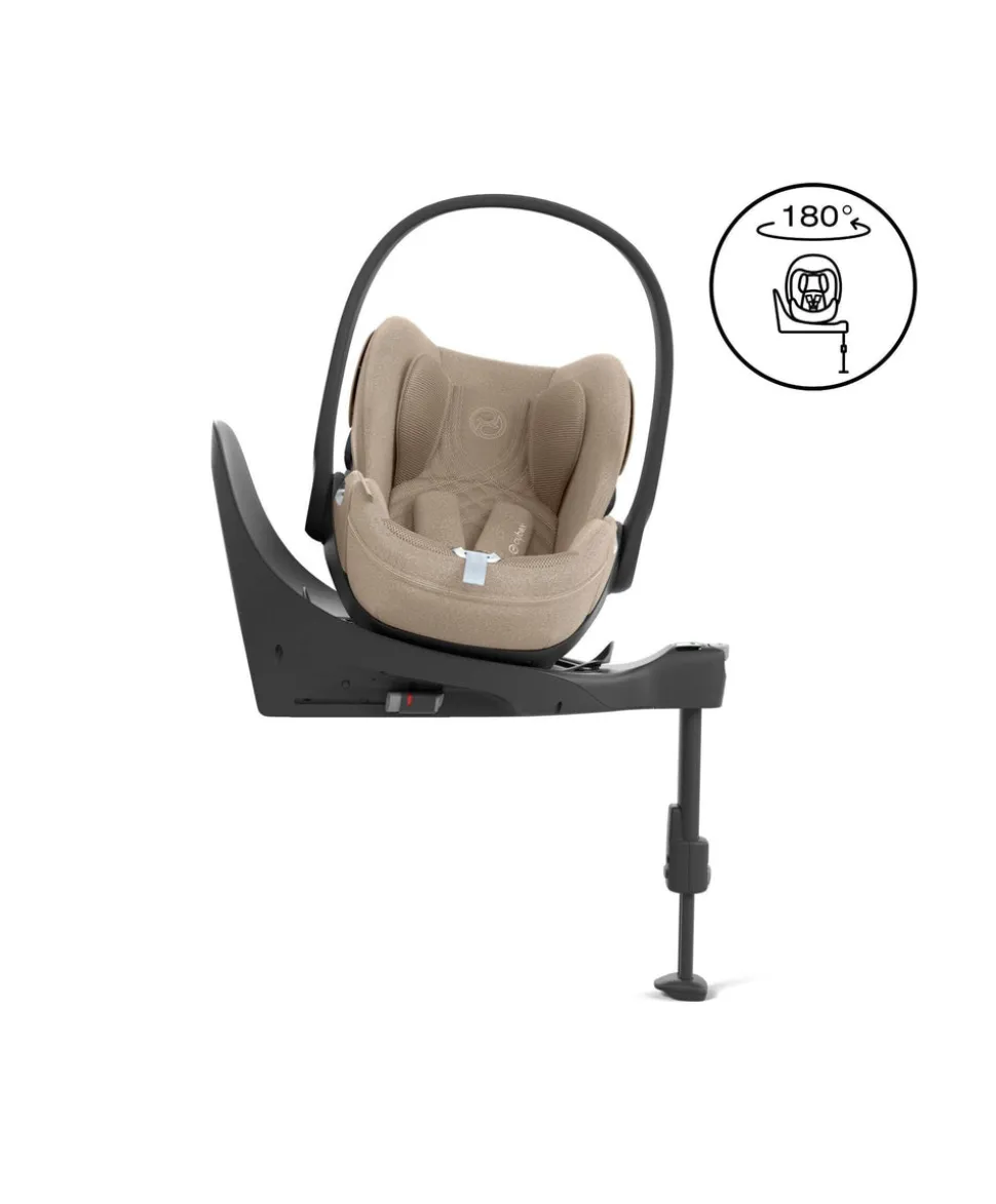 Cybex Cloud T i-Size Plus Rotating Baby Car Seat - Cozy Beige