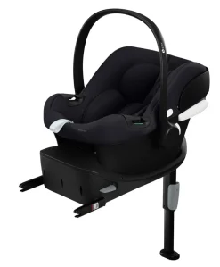Cybex e-Gazelle S Electric Single to Double Pushchair Bundle with Cybex Aton B2 i-Size Car Seat and Base (6 Pieces) – Black
