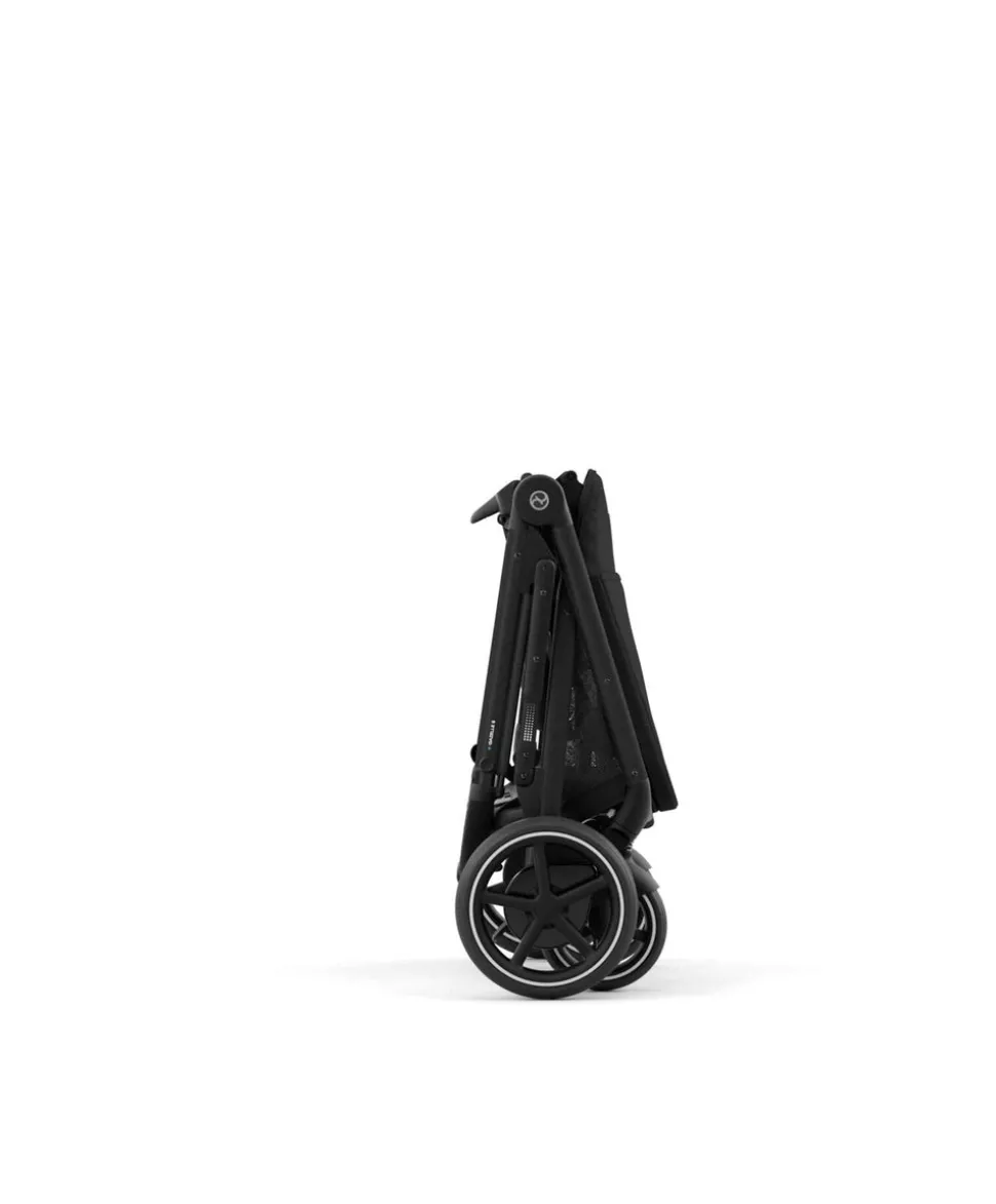 Cybex e-Gazelle S Electric Single to Double Pushchair Bundle with Cybex Aton B2 i-Size Car Seat and Base (6 Pieces) – Black