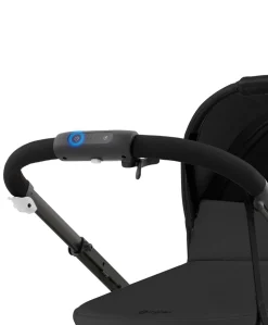 Cybex e-Gazelle S Electric Single to Double Pushchair Bundle with Cybex Cloud G i-Size Rotating Car Seat & Base (7 Pieces) - Black