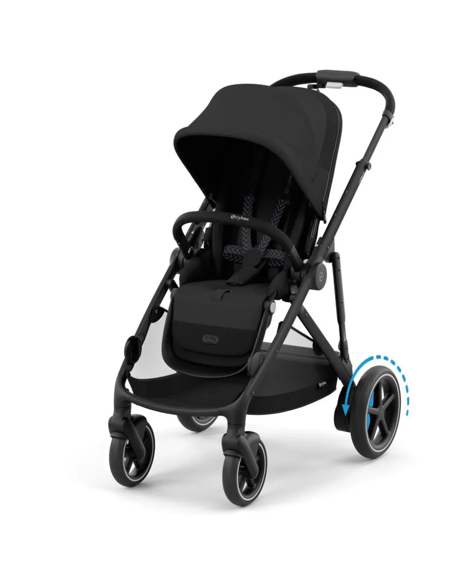 Cybex e-Gazelle S Electric Single to Double Pushchair - Black
