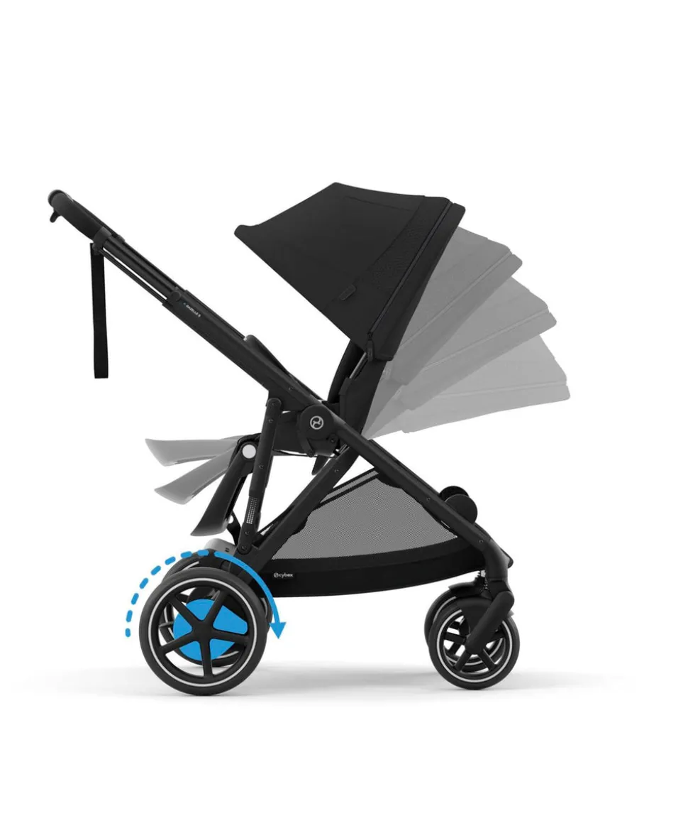 Cybex e-Gazelle S Electric Single to Double Pushchair - Black