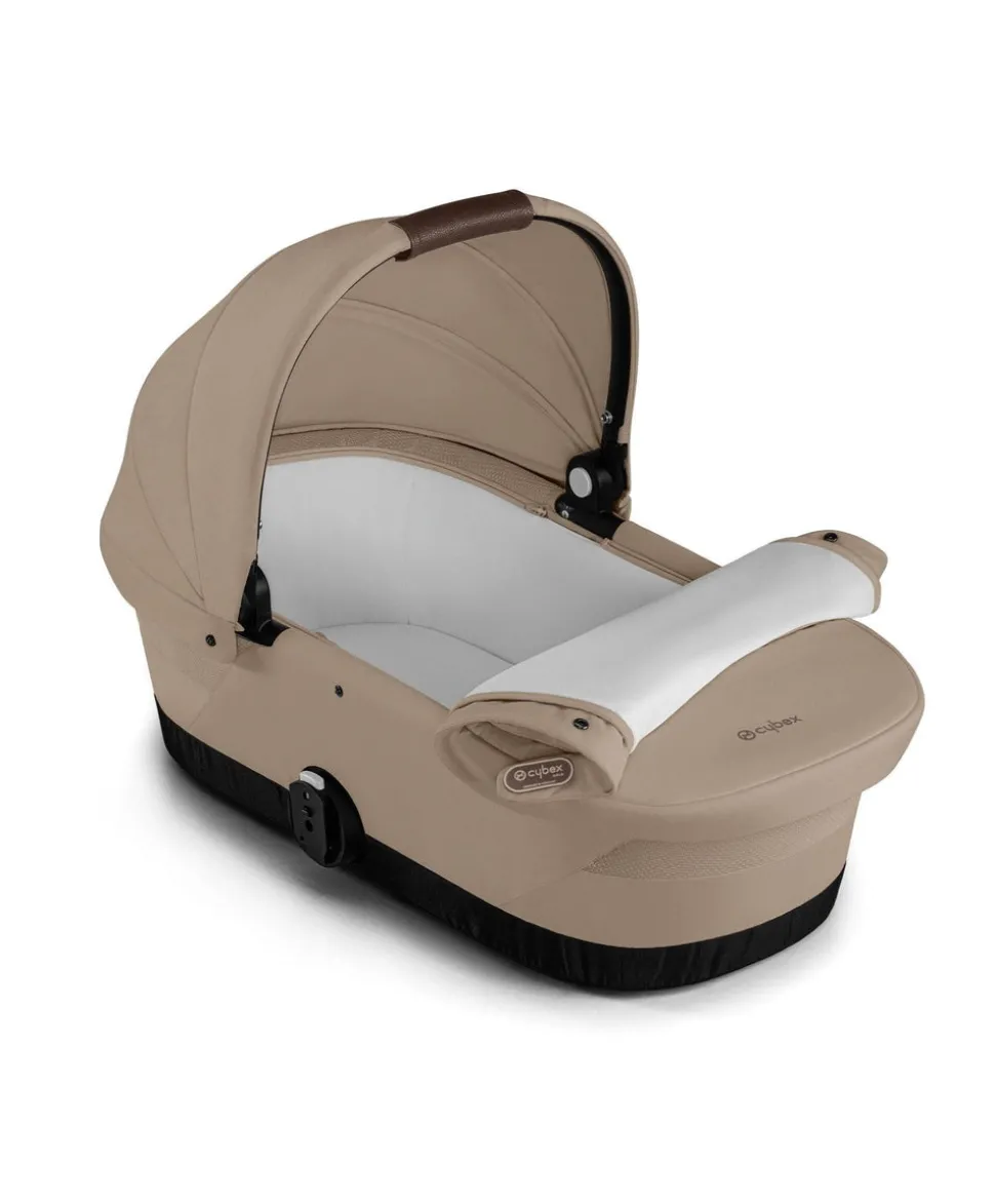 Cybex Gazelle S Pushchair Bundle with Cloud T i-Size Baby Car Seat & Base (7 Pieces) - Almond Beige