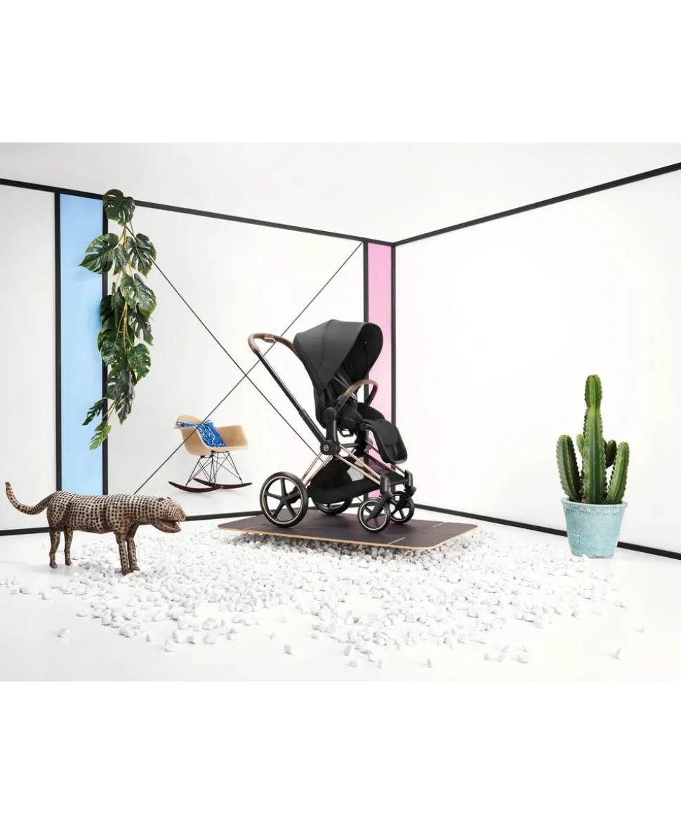 Cybex Priam Pushchair (2 Pieces) - Rose Gold/Sepia Black