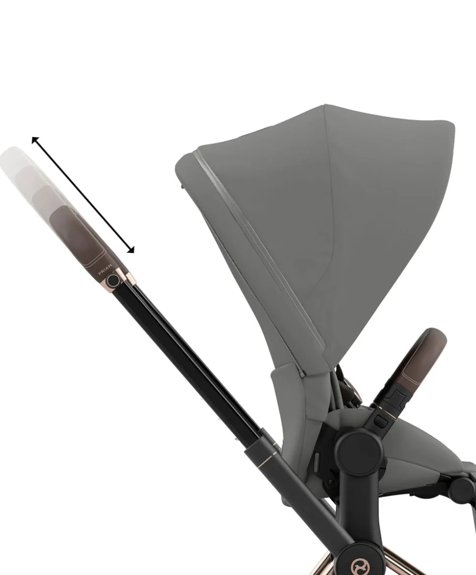 Cybex Priam Pushchair (2 Pieces) - Rose Gold/Sepia Black