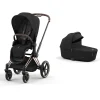 Cybex Priam Pushchair Bundle (3 Pieces) - Rose Gold/Sepia Black