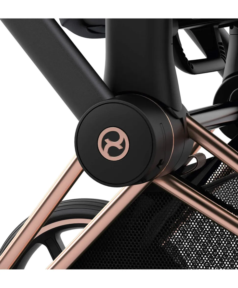 Cybex Priam Pushchair Bundle (3 Pieces) - Rose Gold/Sepia Black