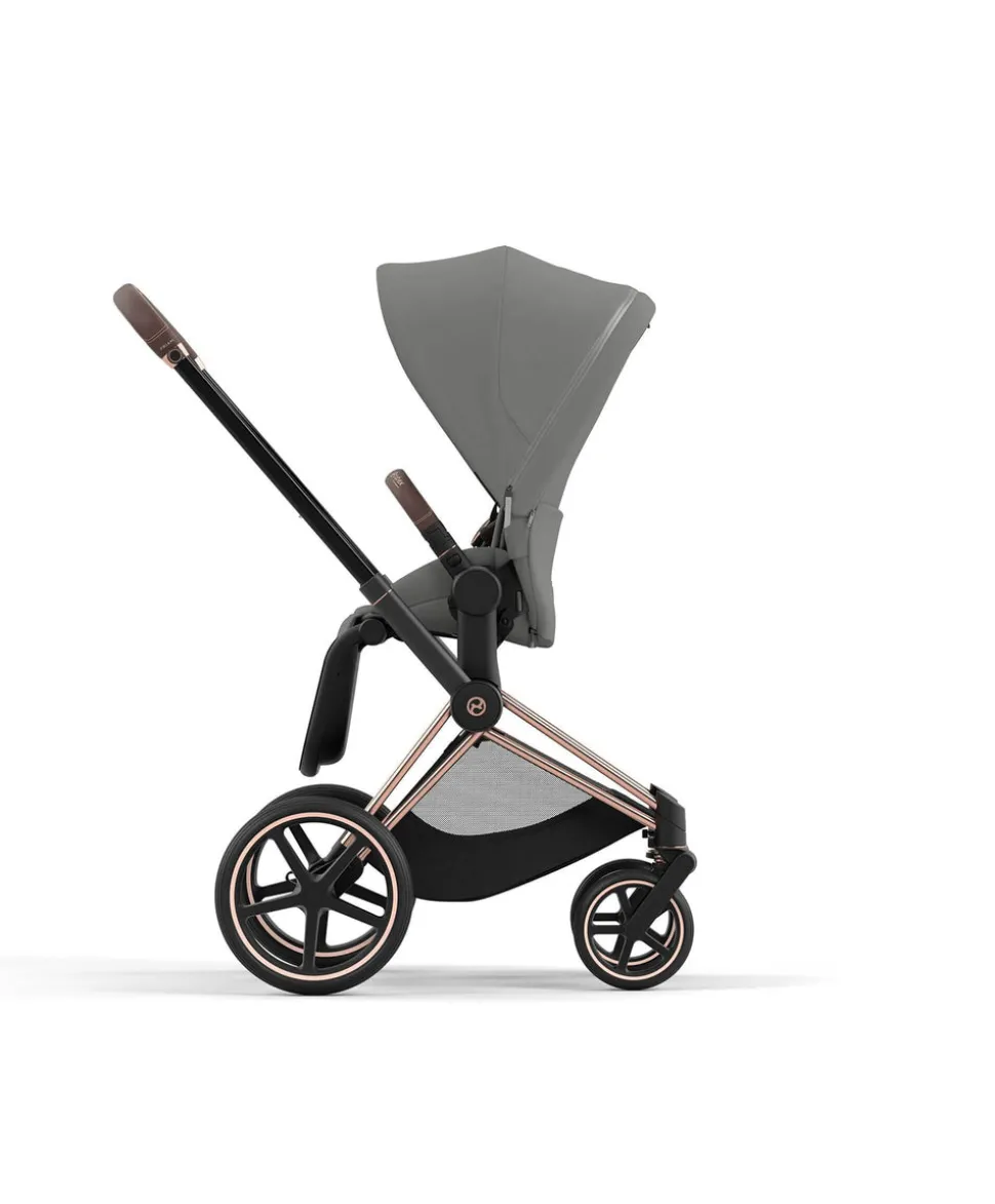 Cybex Priam Pushchair Bundle (3 Pieces) - Rose Gold/Sepia Black