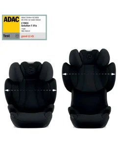 Cybex Solution T i-Fix High-back Booster Car Seat in Moon Black