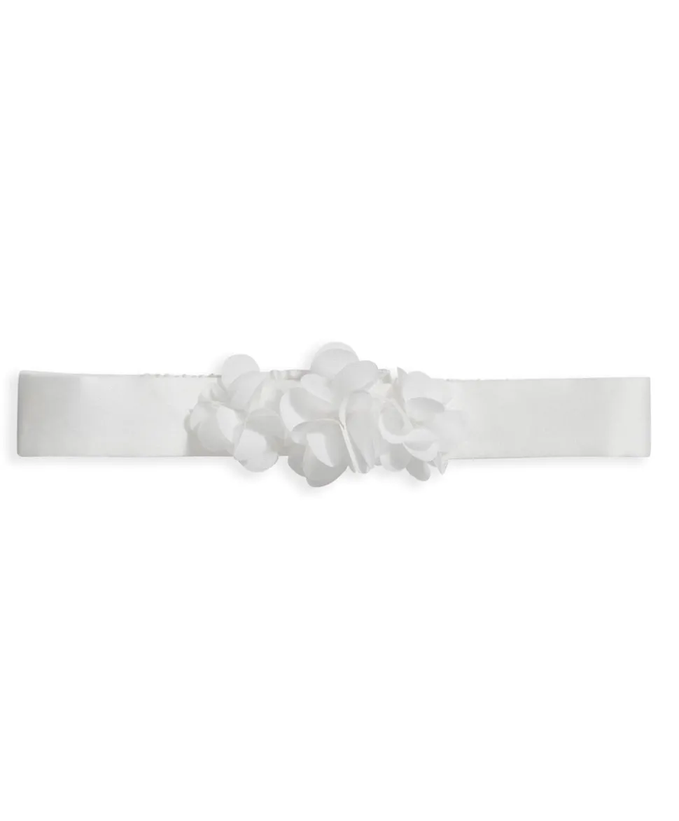 3D Flower Corsage Headband - White