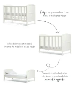 Dover Cotbed - White