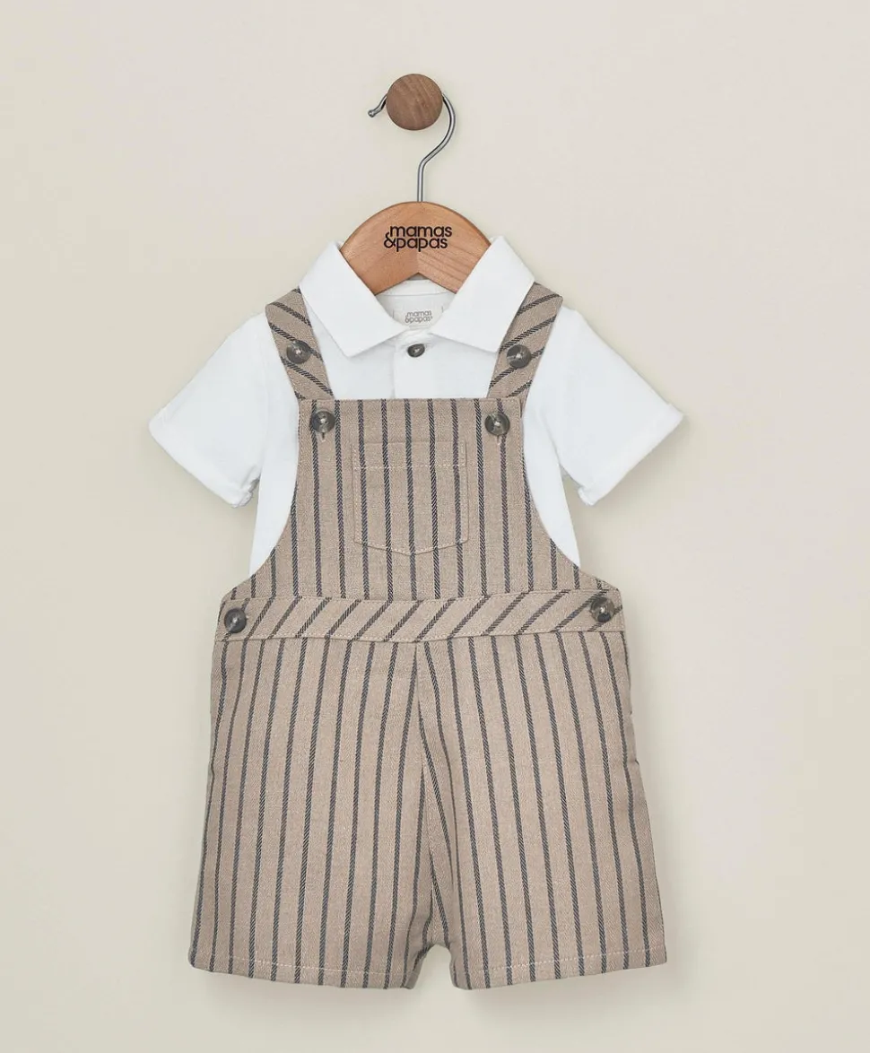 Dungaree & T-Shirt Outfit Set