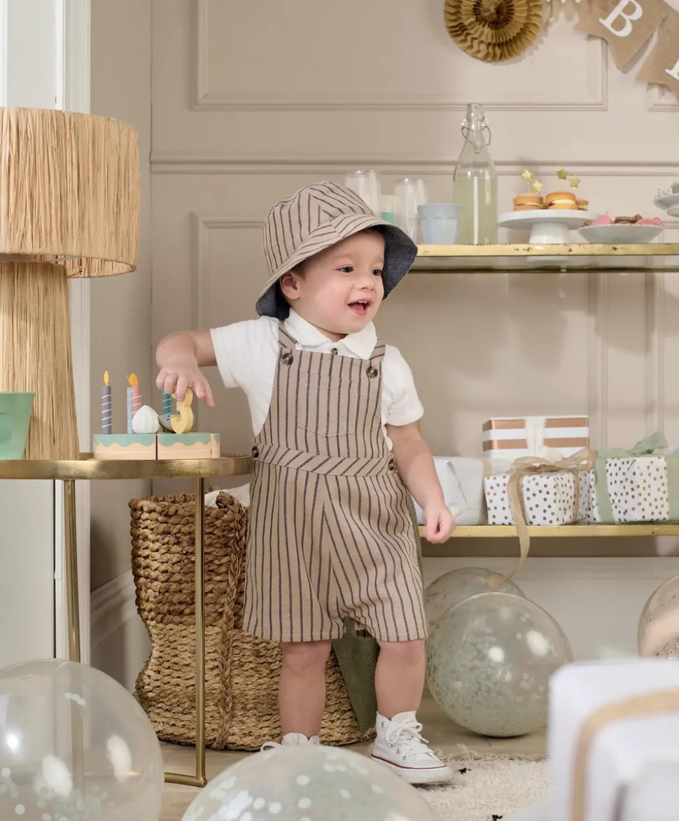 Dungaree & T-Shirt Outfit Set