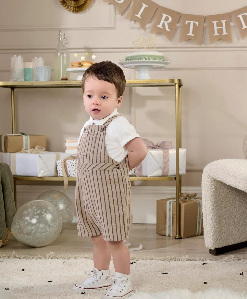 Dungaree & T-Shirt Outfit Set