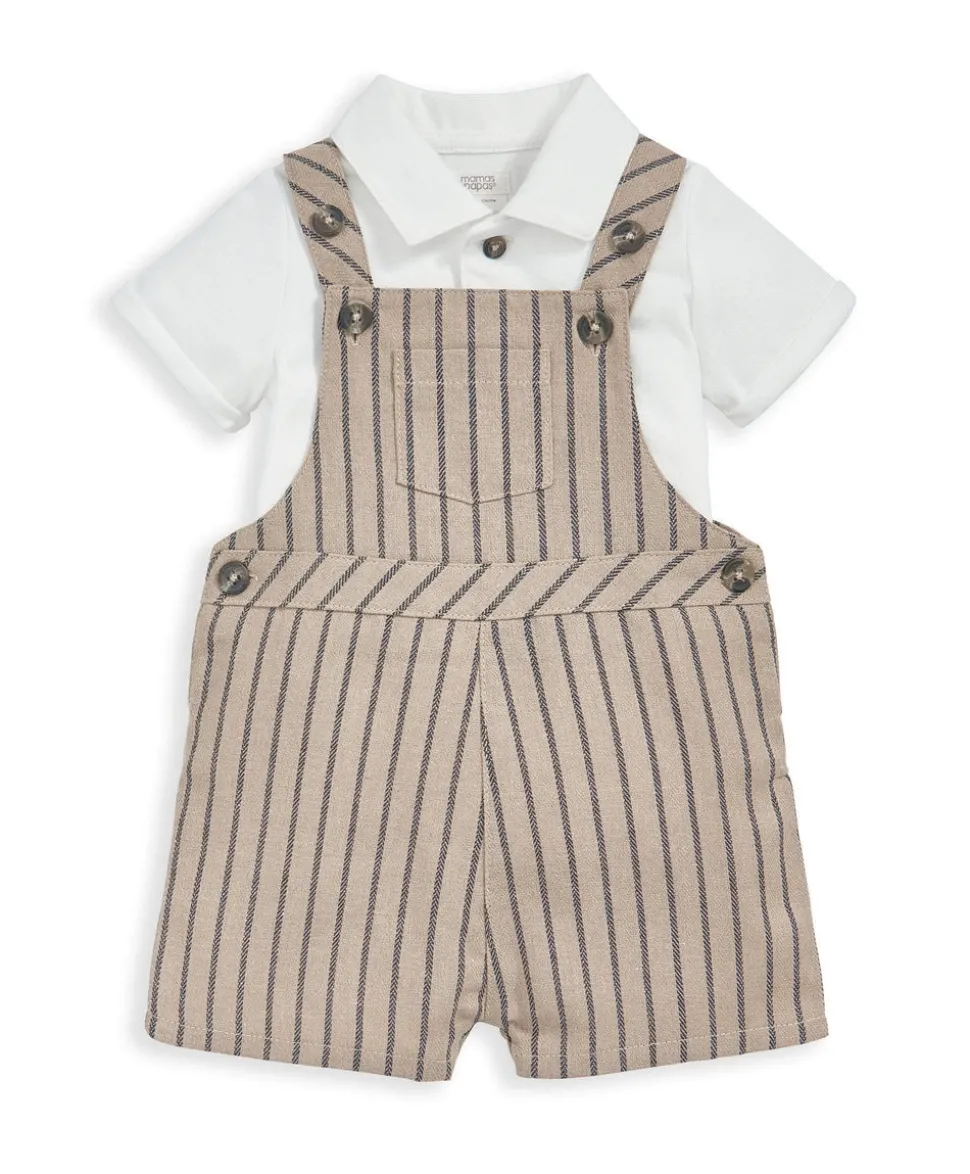 Dungaree & T-Shirt Outfit Set