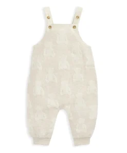Dungarees & Bodysuit Outfit Set - Teddy Bear