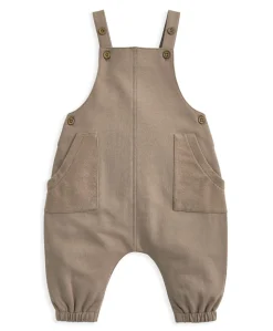 Dungarees & Striped Bodysuit Set (2 Pieces)