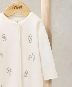 Embroidered Bear Romper