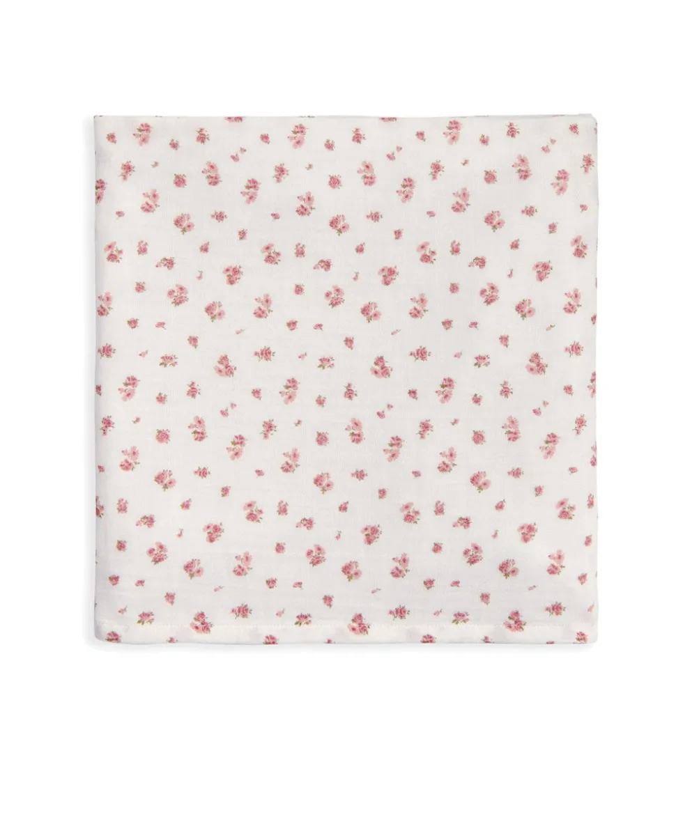 Embroidered Romper Hat & Blanket Set (3 Pieces) - Pink