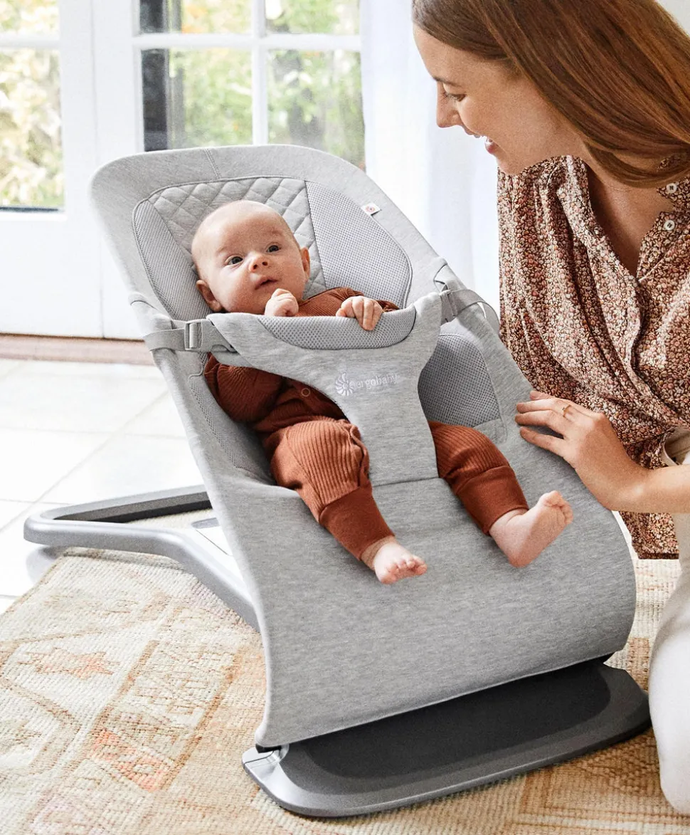 Ergobaby 3-in-1 Evolve Bouncer – Light Grey