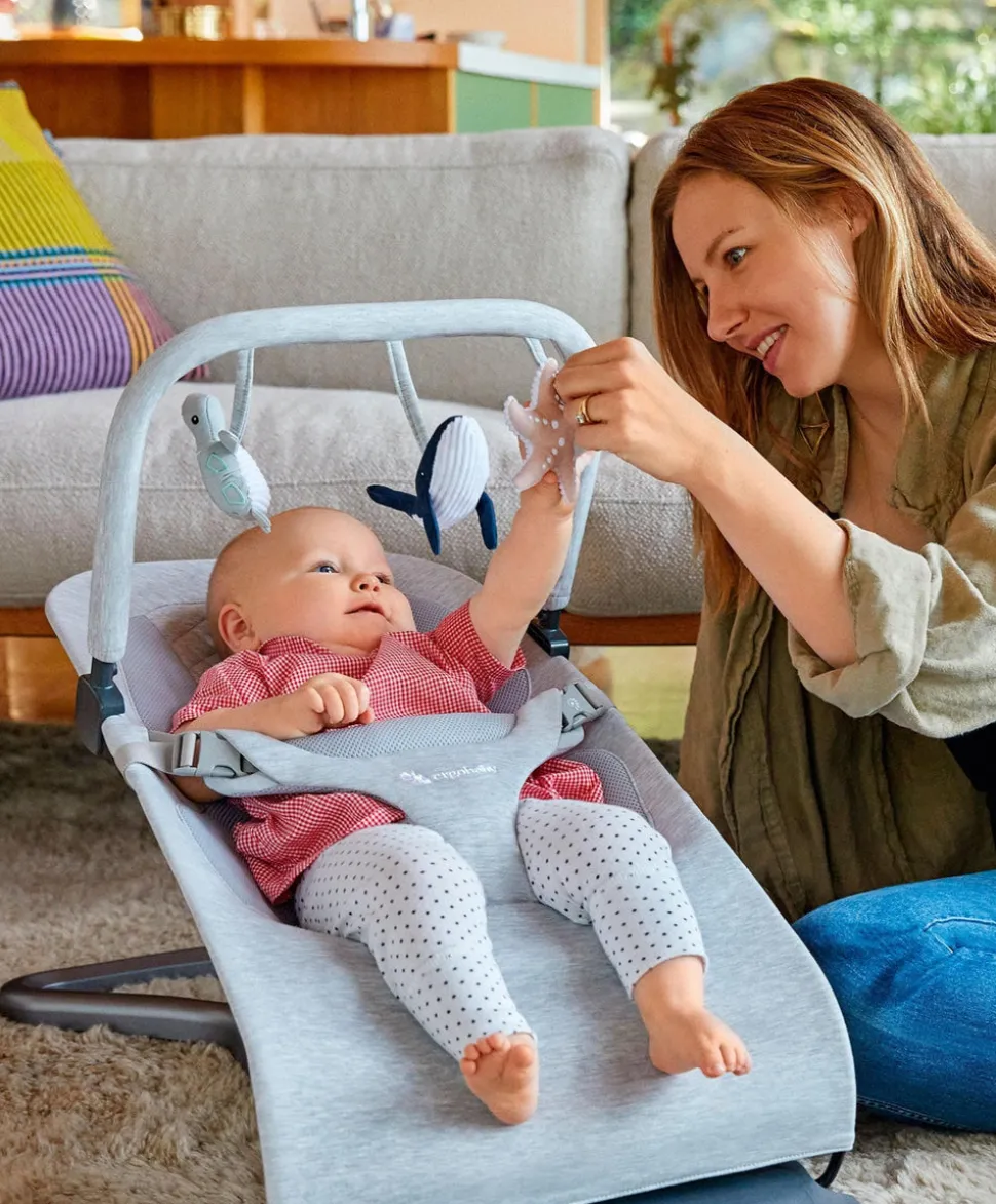 Ergobaby 3-in-1 Evolve Bouncer with Toy Bar - Light Grey
