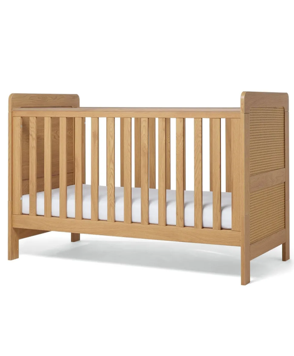 Esna 3 Piece Cotbed Set with Dresser Changer & Wardrobe - Rattan