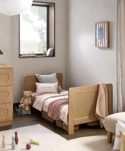 Esna 3 Piece Cotbed Set with Dresser Changer & Wardrobe - Rattan