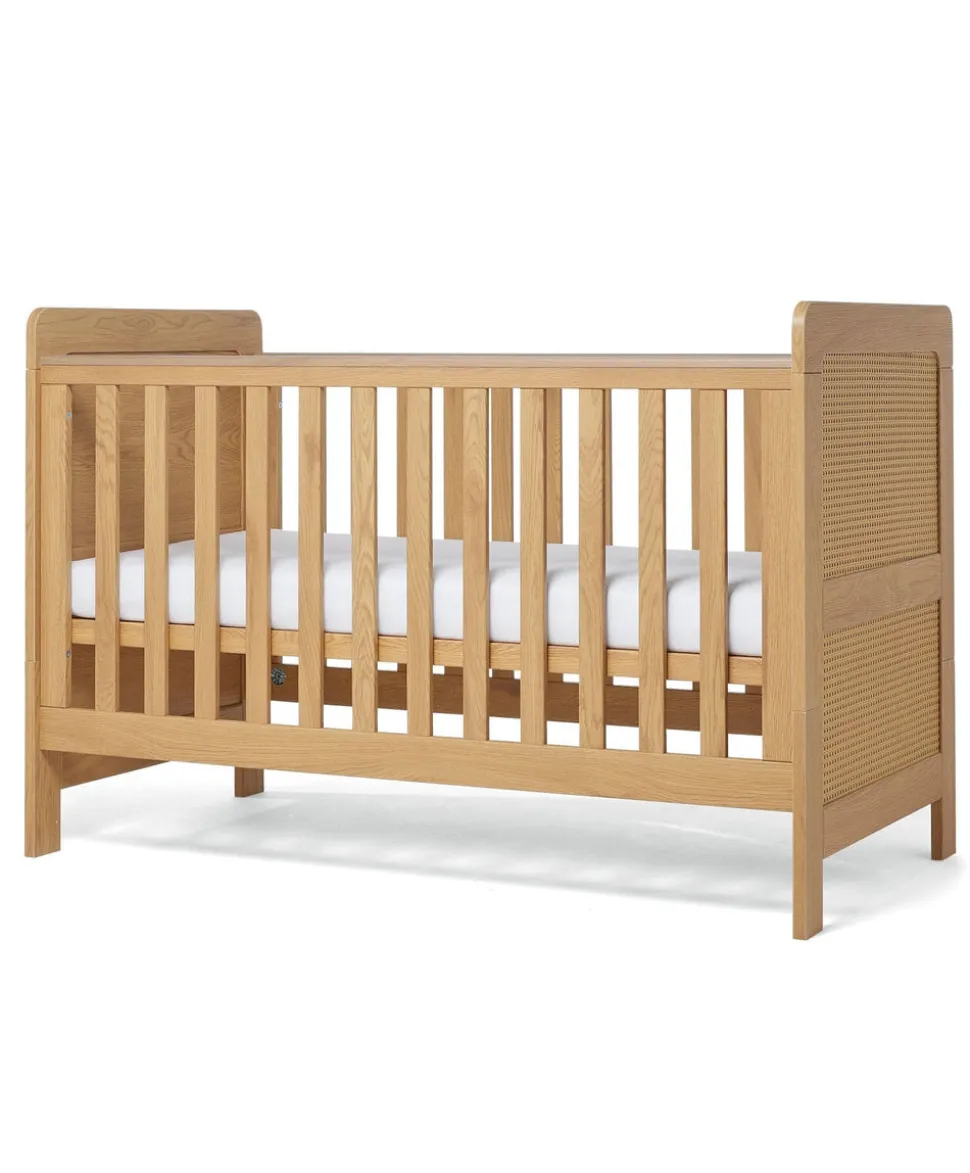 Esna 2 Piece Cotbed Set with Dresser Changer - Rattan